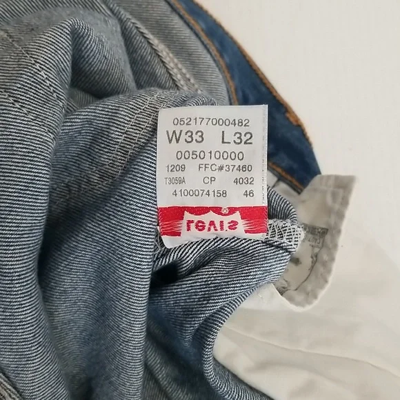 Levi's 501 XX Vintage Denim Jeans Button Fly 100% Cotton Size 33X32 - Picture 10 of 12
